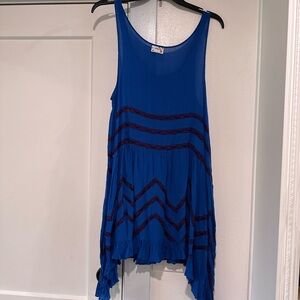 Free People Royal Blue Trapeze Slip